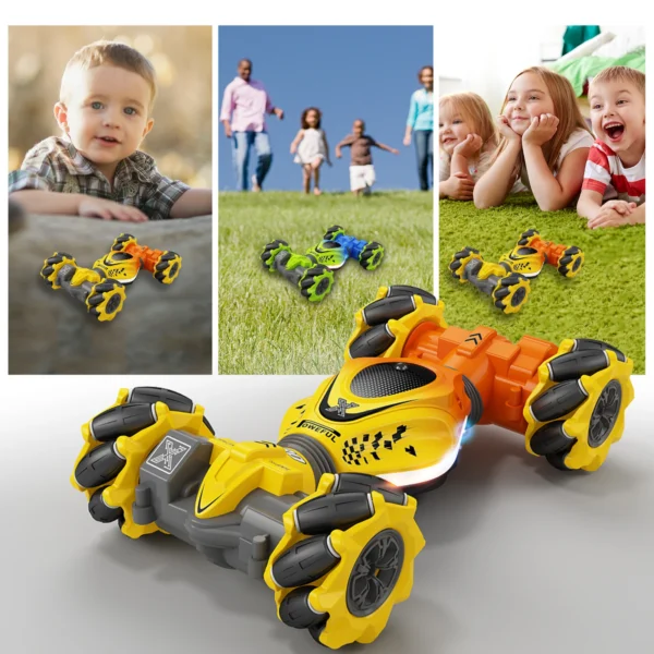 4WD RC Car Toy 2.4G Radio Remote Control Cars RC Watch Gesture Sensor Rotation Twist Stunt Drift Vehicle Toy for CHildren Kids - Image 6